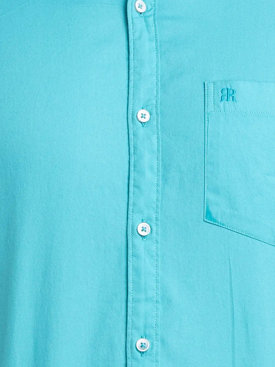 Men Blue Contemporary Print Cotton Blend Shirts