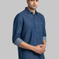 Men Contemporary With Pocket Fit Green Shirt