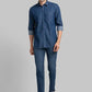 Men Contemporary With Pocket Fit Green Shirt