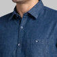 Men Contemporary With Pocket Fit Green Shirt