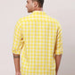 Raymond Men Grey Checks Contemporary Fit Cotton Regular Collar Shirt