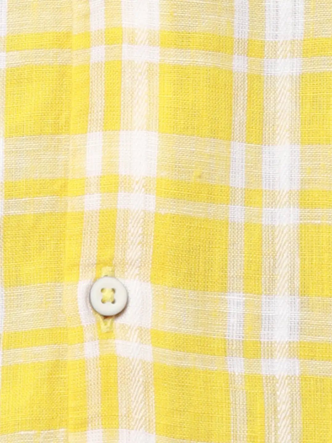 Raymond Men Grey Checks Contemporary Fit Cotton Regular Collar Shirt