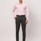 Raymond Men Red Stripe Regular Fit Cotton Blend Regular Collar Shirt