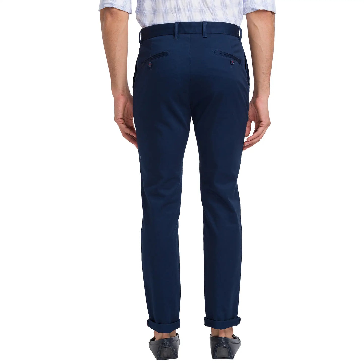 Men Slim Fit Brown Trouser