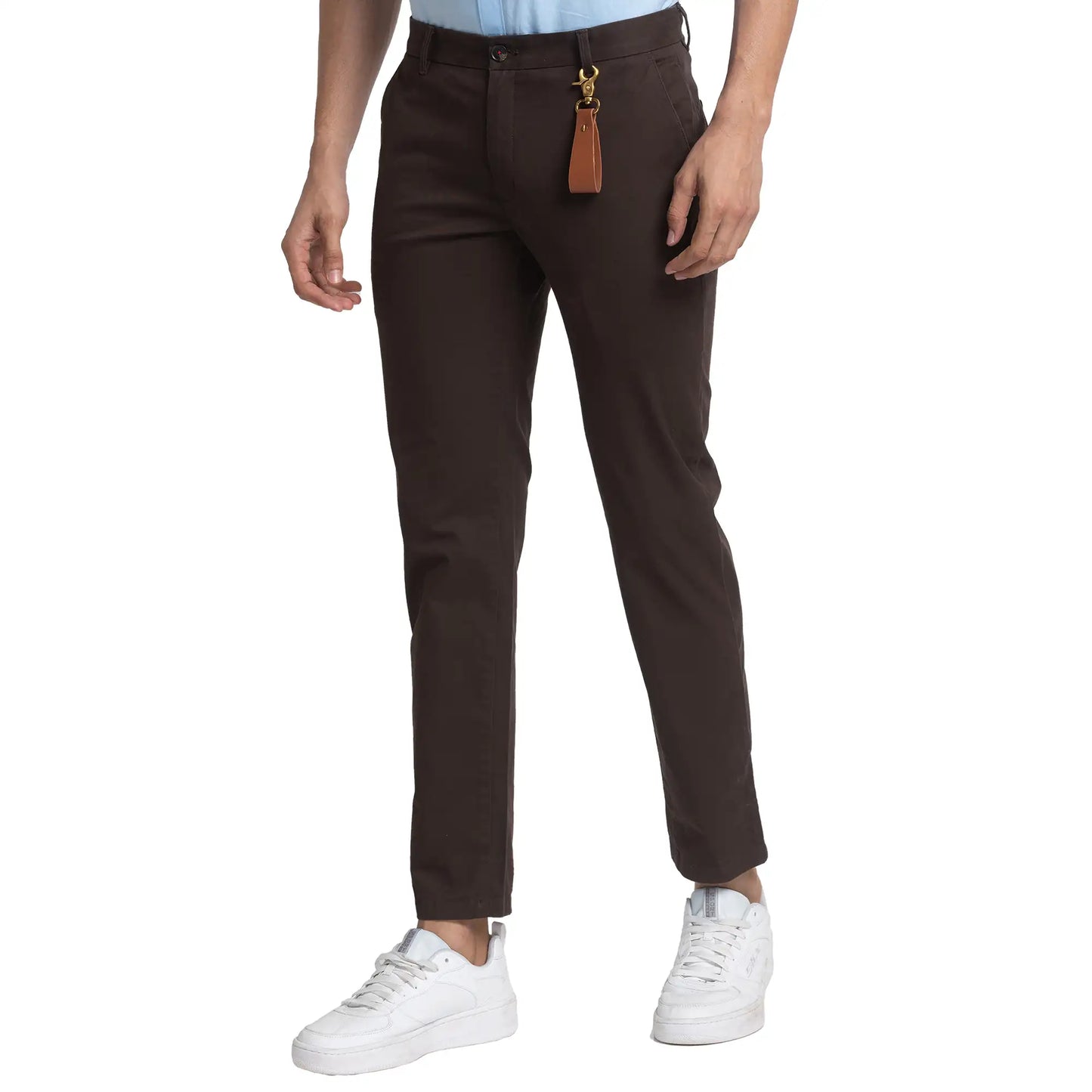Men Slim Fit Green Trouser