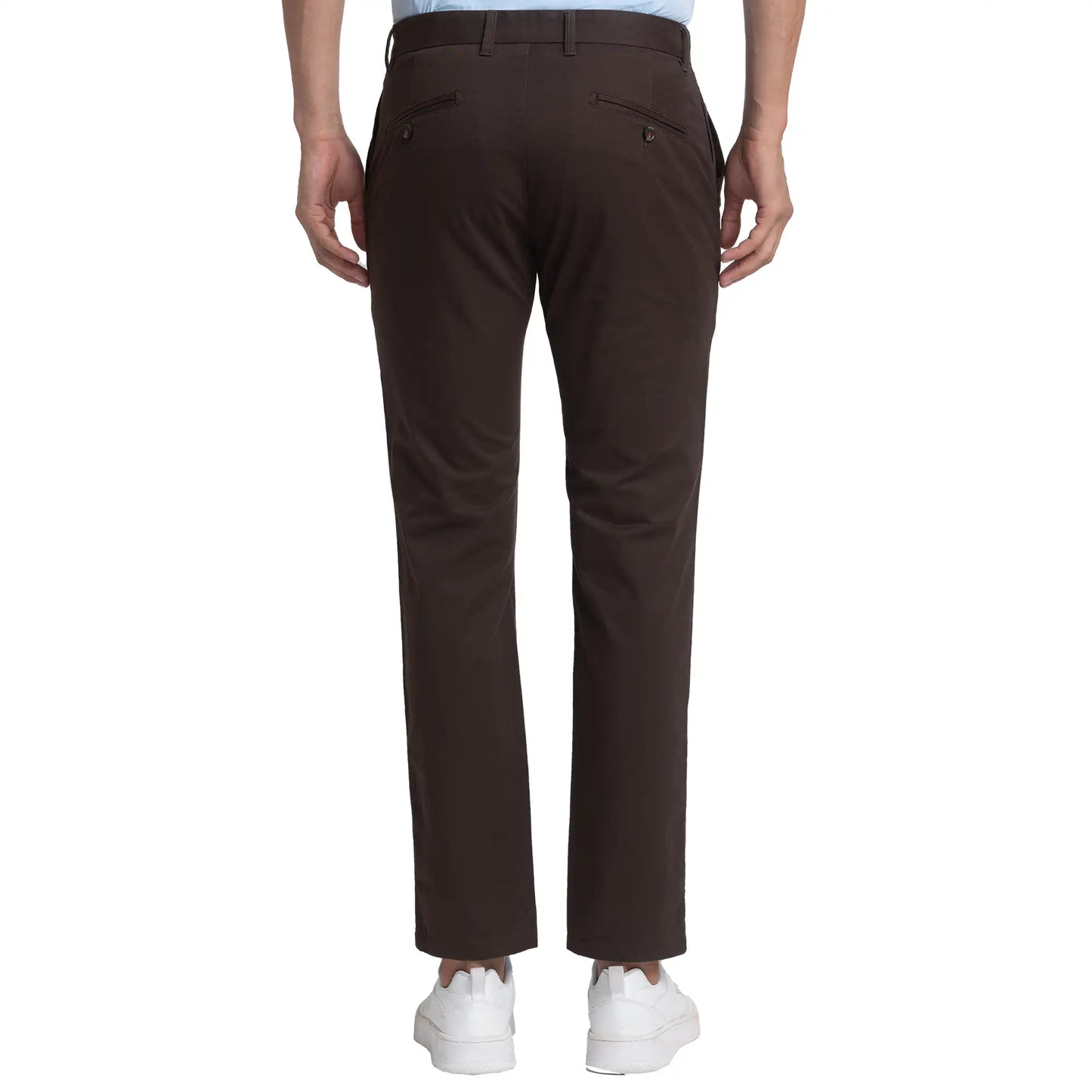 Men Slim Fit Green Trouser