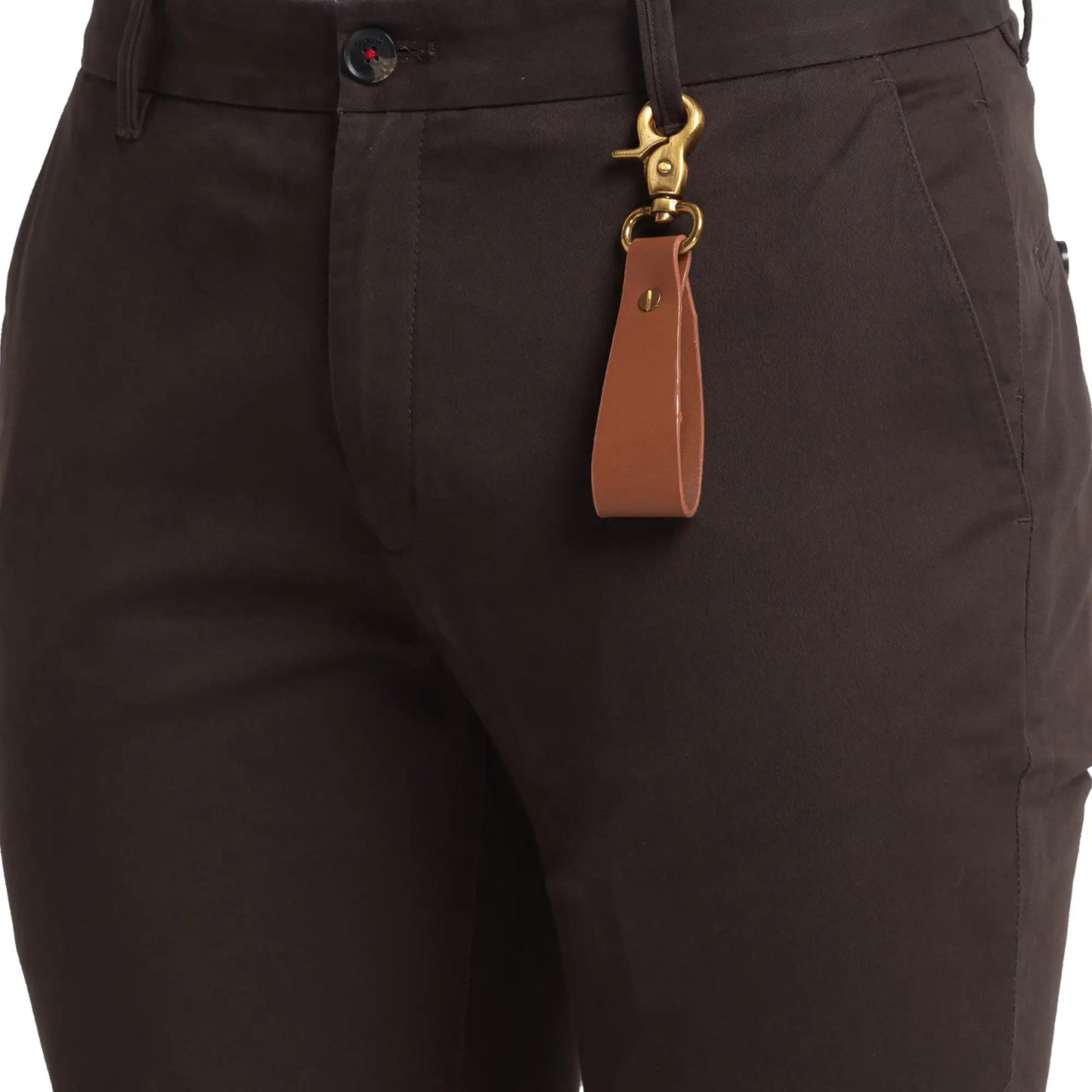 Men Slim Fit Green Trouser