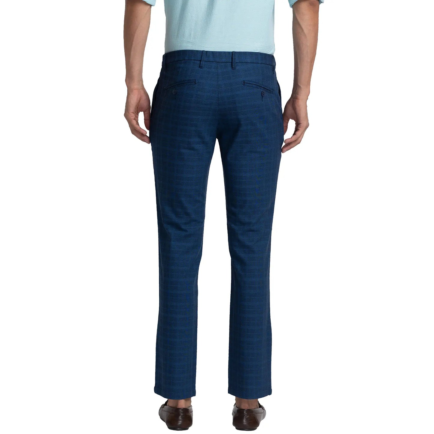 Men Slim Fit Brown Trouser