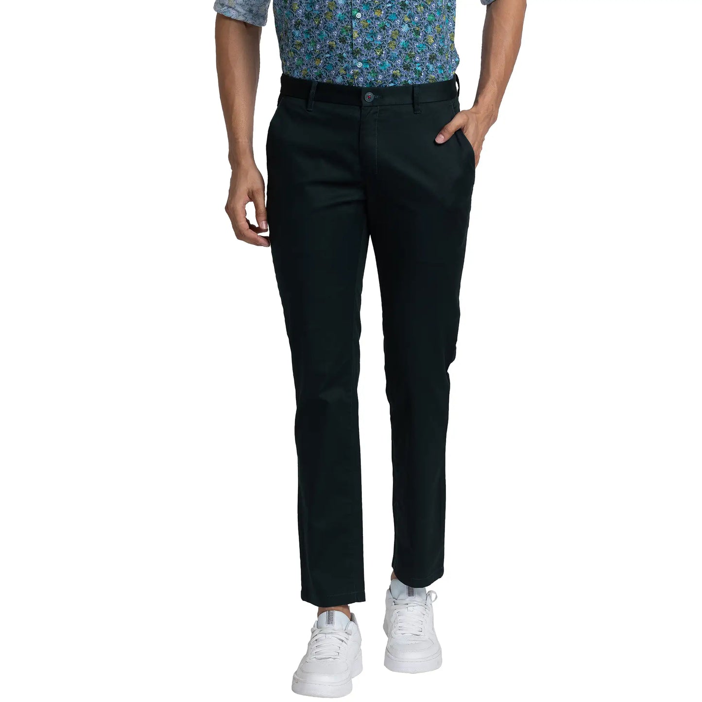 Men Slim Fit Black Trouser