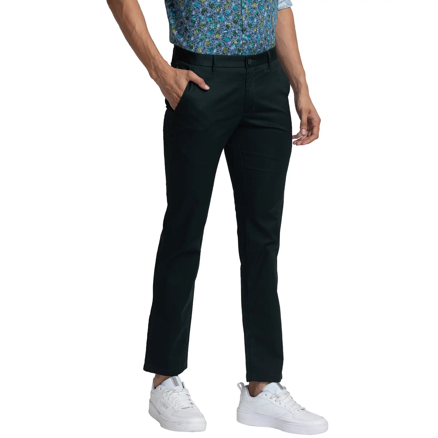 Men Slim Fit Black Trouser