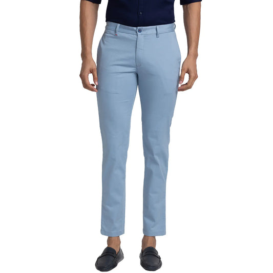 Men Slim Fit Green Trouser