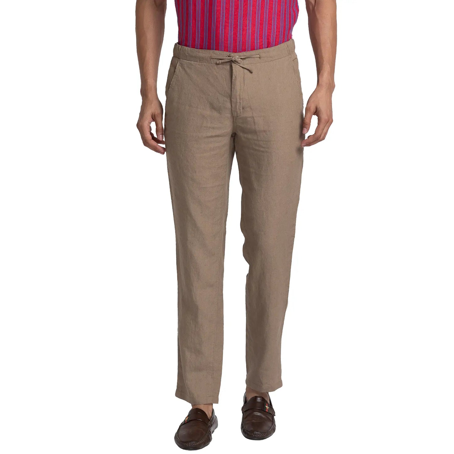 Men Slim Fit Blue Chinos