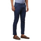 Men Black Contemporary Fit Solid Cotton Blend Trouser