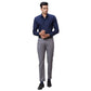 Men Khaki Contemporary Fit Solid Cotton Blend Trouser