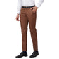 Men Petrol Slim Fit Solid Cotton Blend Trouser