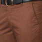 Men Petrol Slim Fit Solid Cotton Blend Trouser