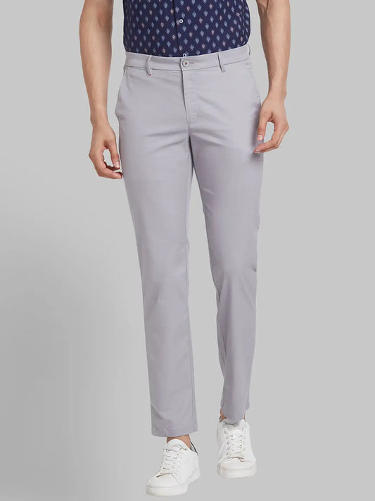 Men Slim Fit Green Trouser