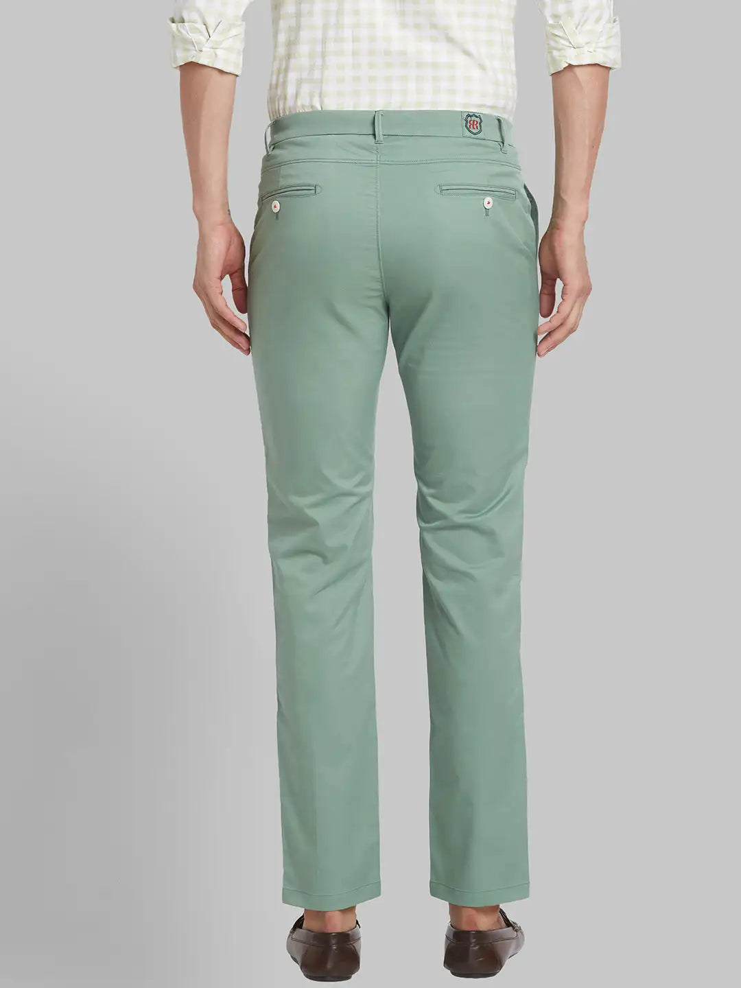Men Slim Fit Blue Trouser