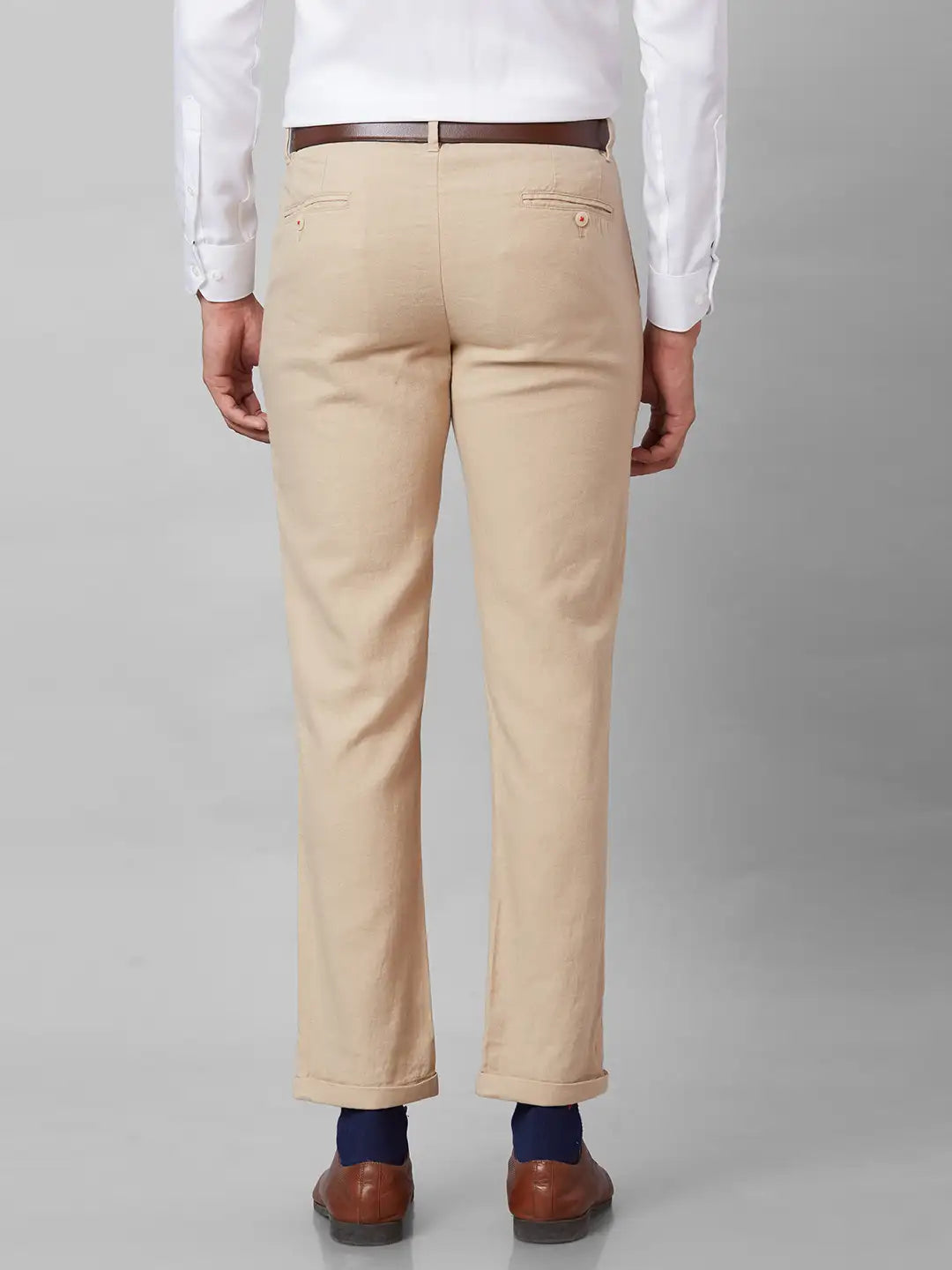 Men Blue Slim Fit Solid Terelyne Blend Suit