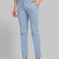 Men Slim Fit Blue Trouser