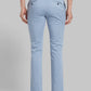 Men Slim Fit Blue Trouser