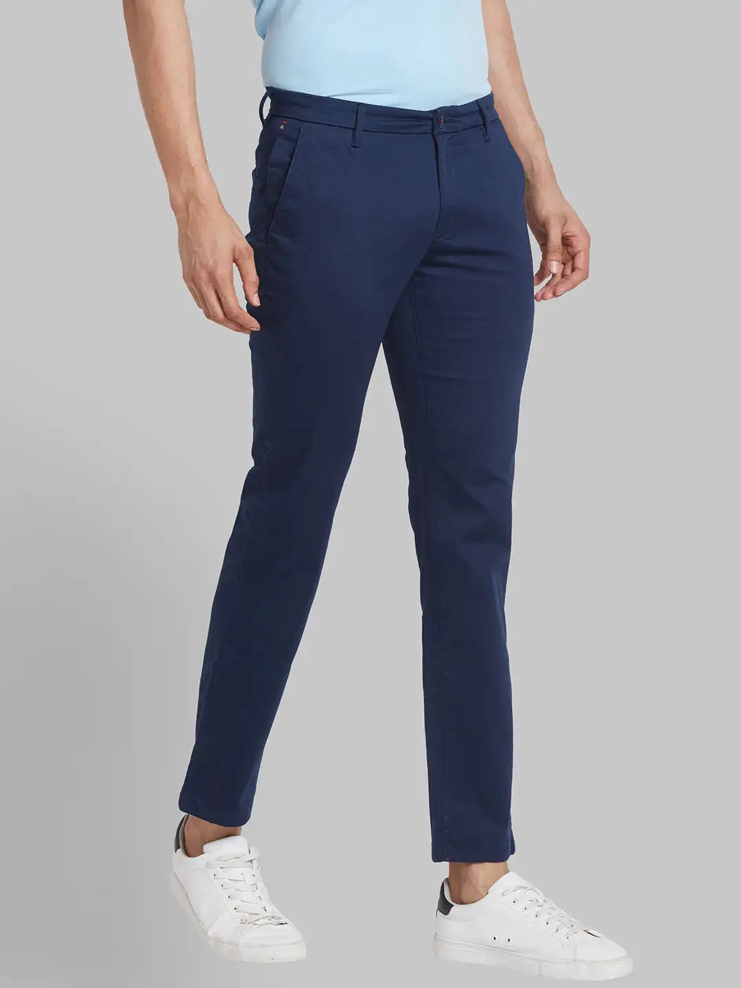Men Slim Fit Fawn Trouser