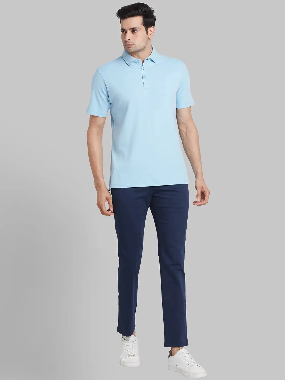 Men Slim Fit Fawn Trouser