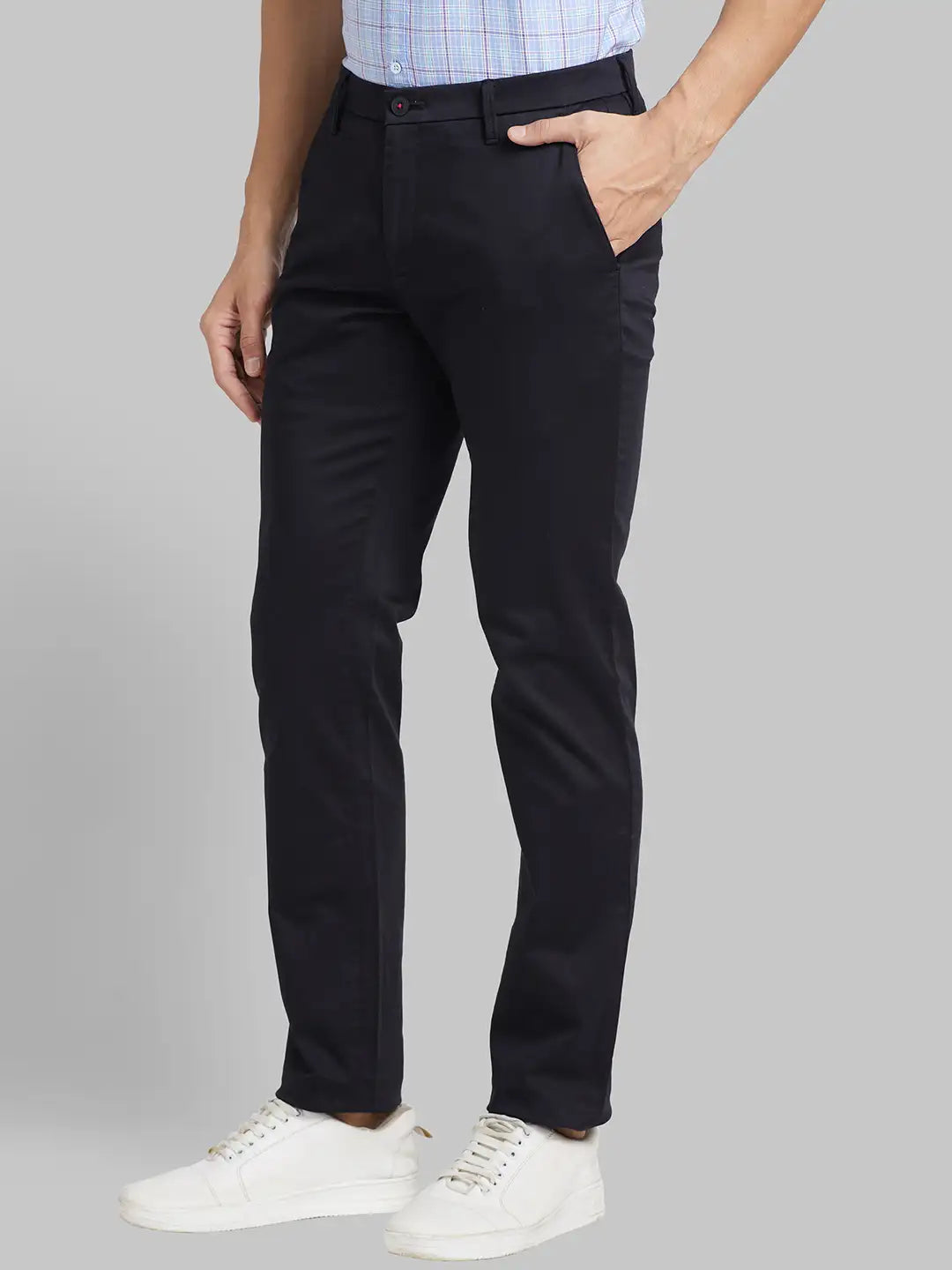 Men Slim Fit Green Trouser
