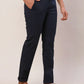 Raymond Men Grey Solid Slim Fit Cotton Blend Trouser