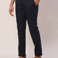 Raymond Men Grey Solid Slim Fit Cotton Blend Trouser