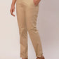 Raymond Men Black Solid Slim Fit Cotton Blend Trouser