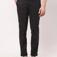 Raymond Men Grey Solid Slim Fit Cotton Blend Trouser