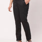 Raymond Men Grey Solid Slim Fit Cotton Blend Trouser