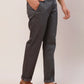 Raymond Men Grey Print Slim Fit Cotton Blend Trouser