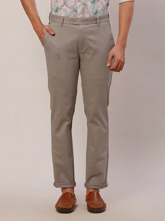 Raymond Men Blue Solid Slim Fit Cotton Blend Jeans