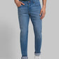 Men Slim Fit Blue Chinos