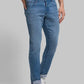 Men Slim Fit Blue Chinos