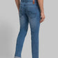 Men Slim Fit Blue Chinos