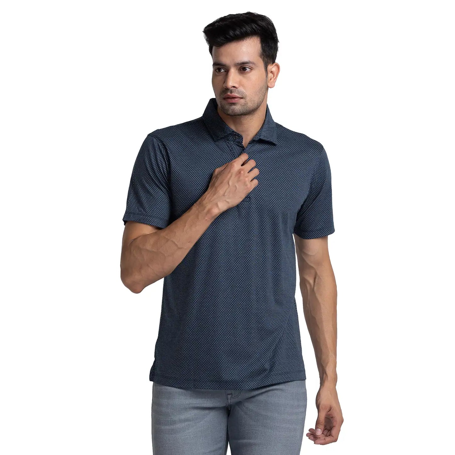 Men Slim Fit Grey Jeans