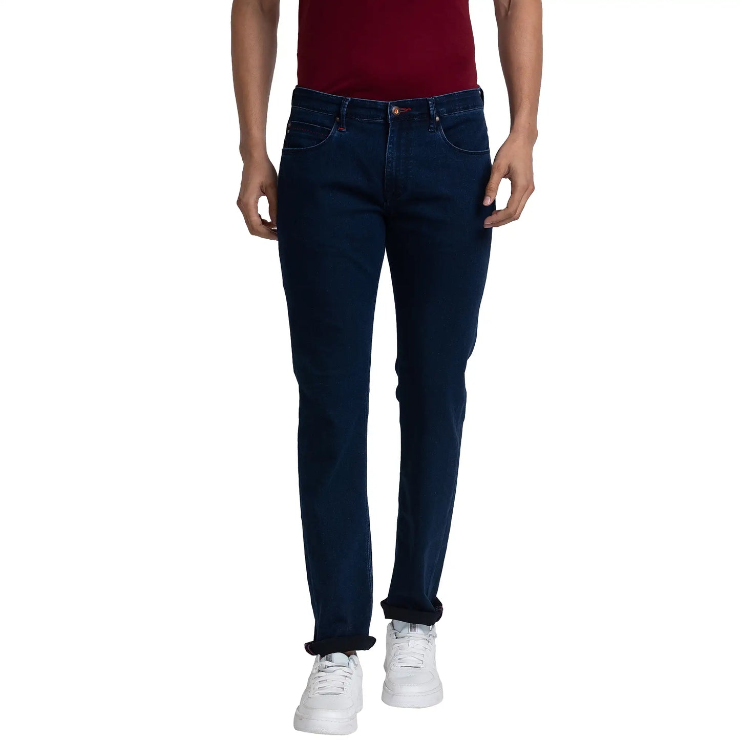 Men Slim Fit Blue Jeans