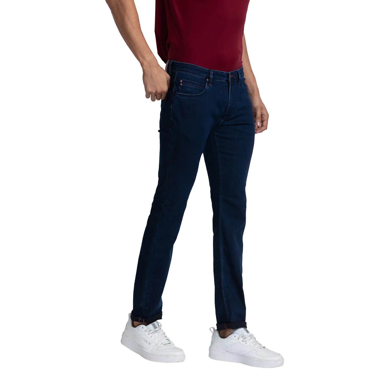 Men Slim Fit Blue Jeans