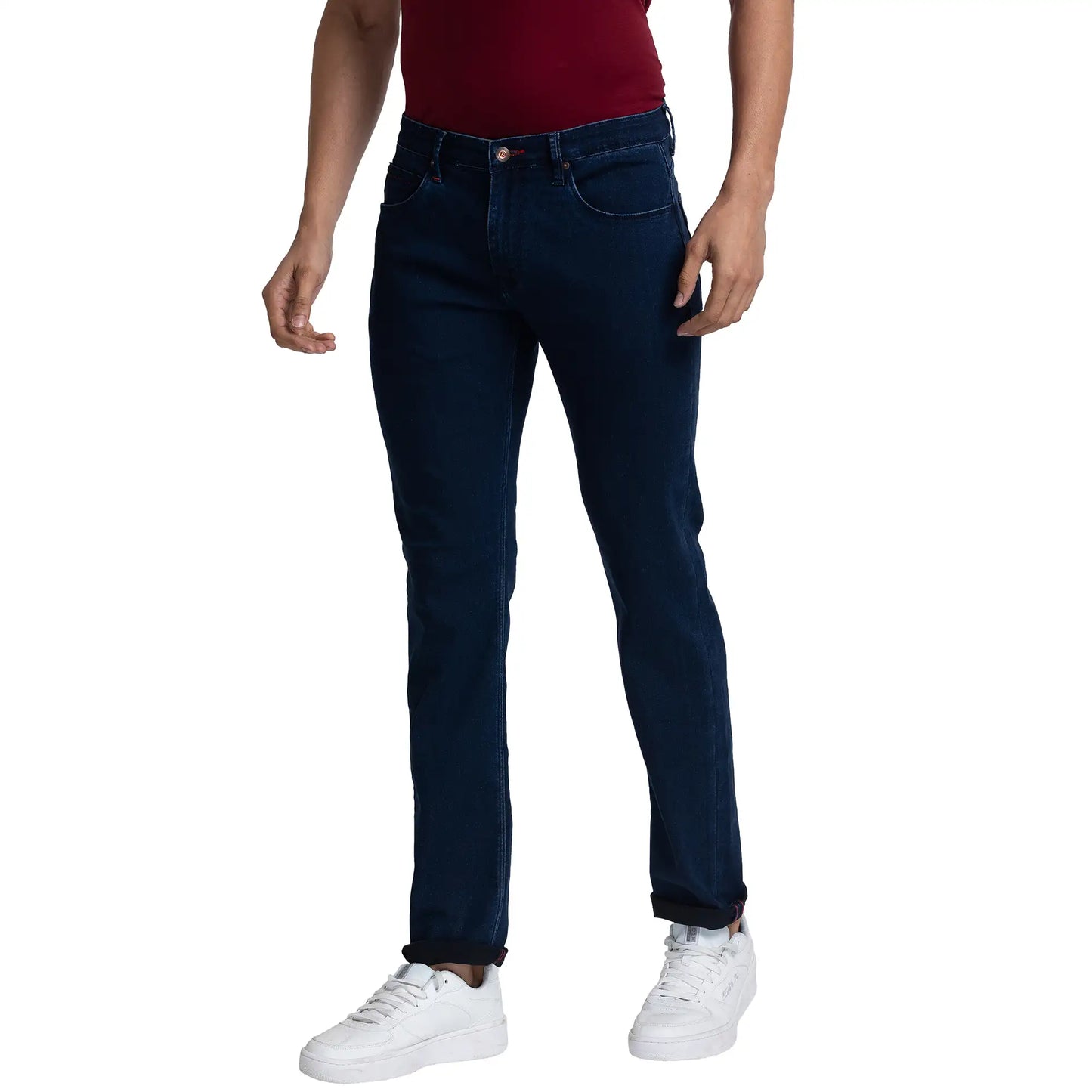 Men Slim Fit Blue Jeans
