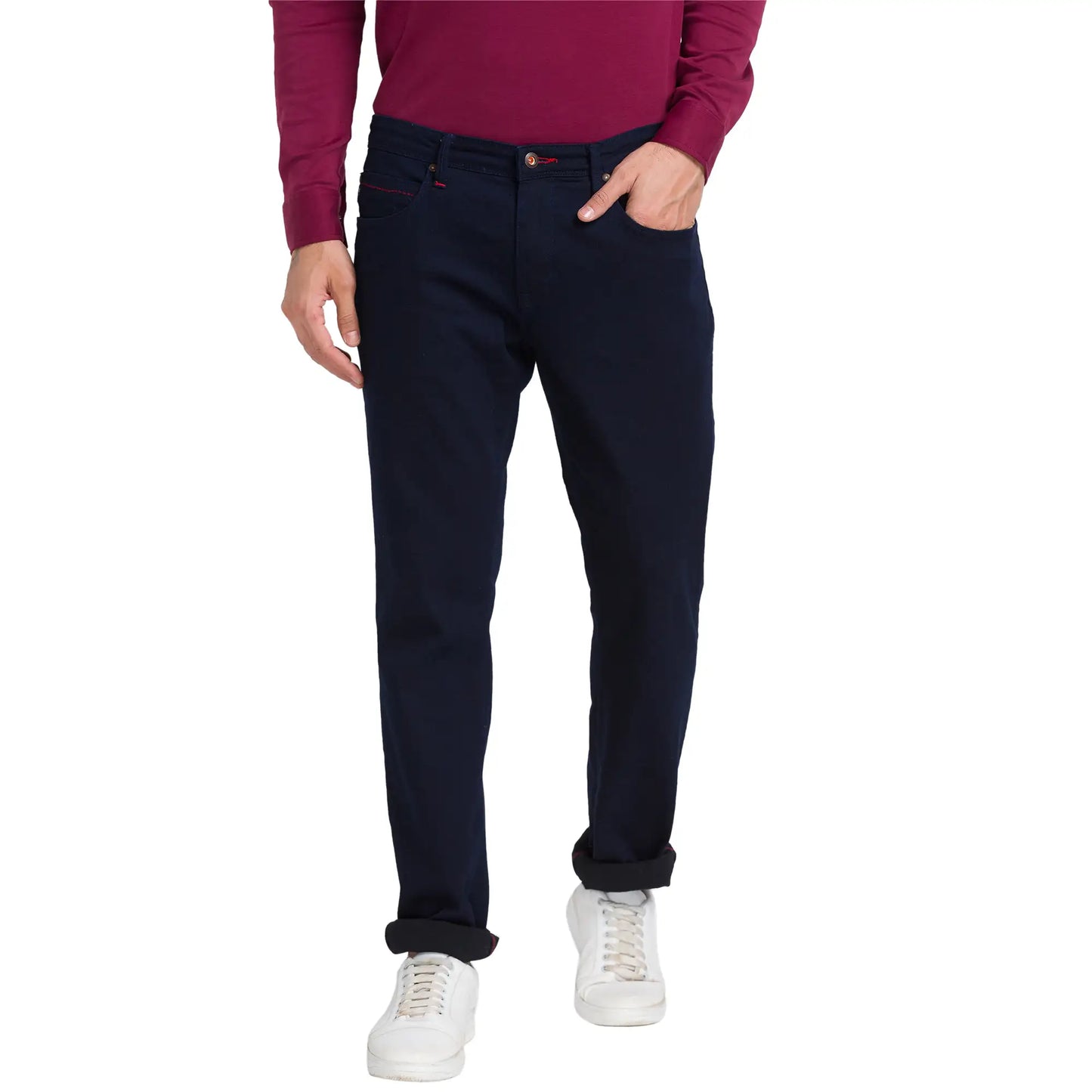 Men Slim Fit Blue Jeans