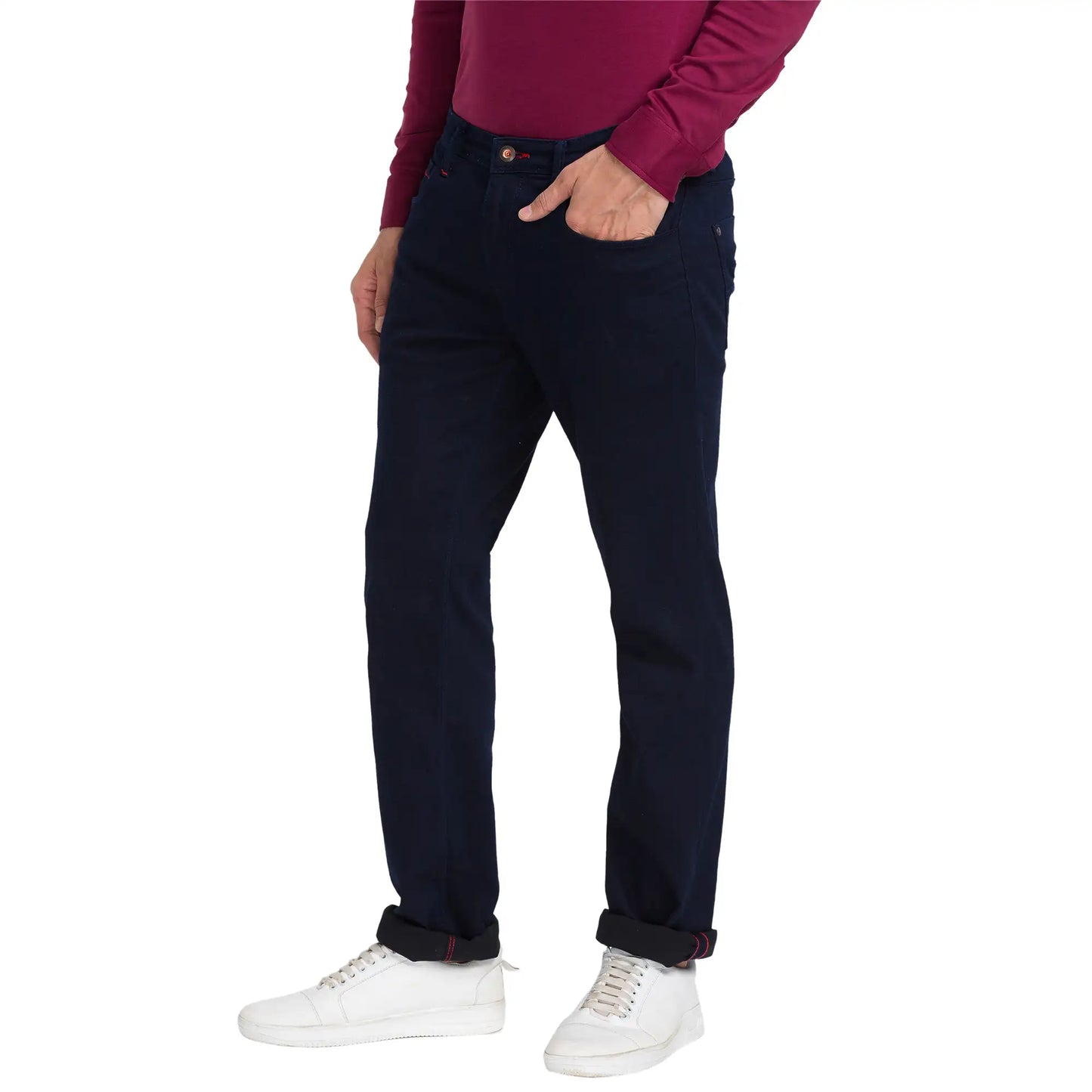 Men Slim Fit Blue Jeans