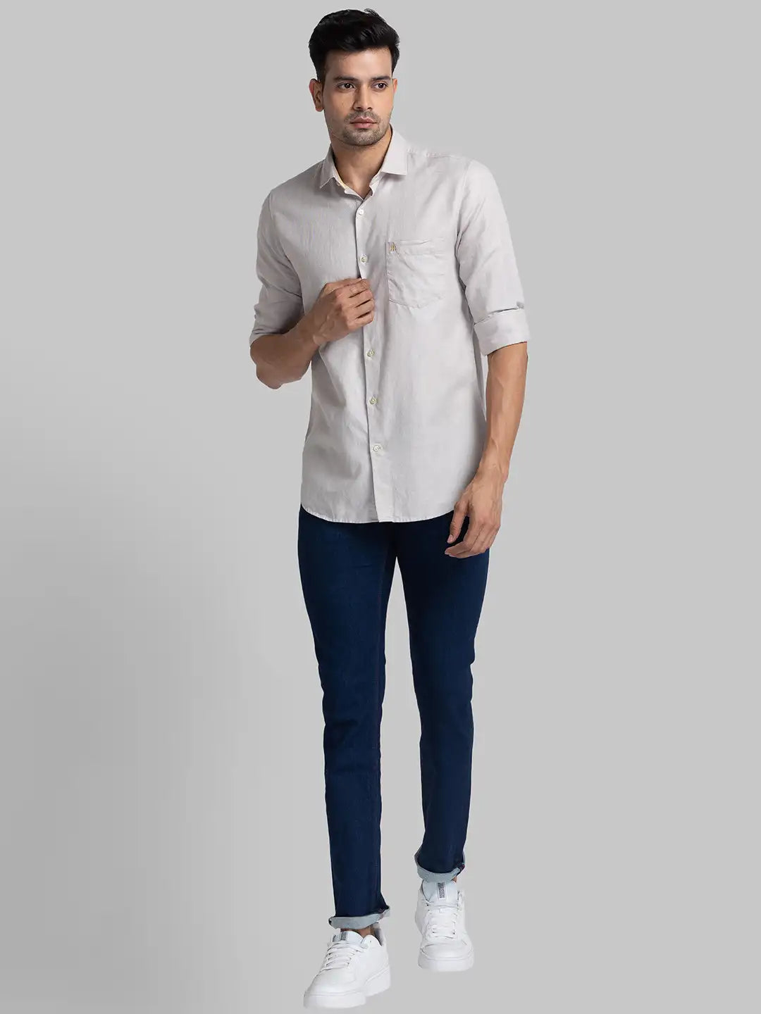 Men Contemporary Fit Fawn Suit