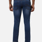 Raymond Men Blue Solid Slim Fit Cotton Blend Jeans