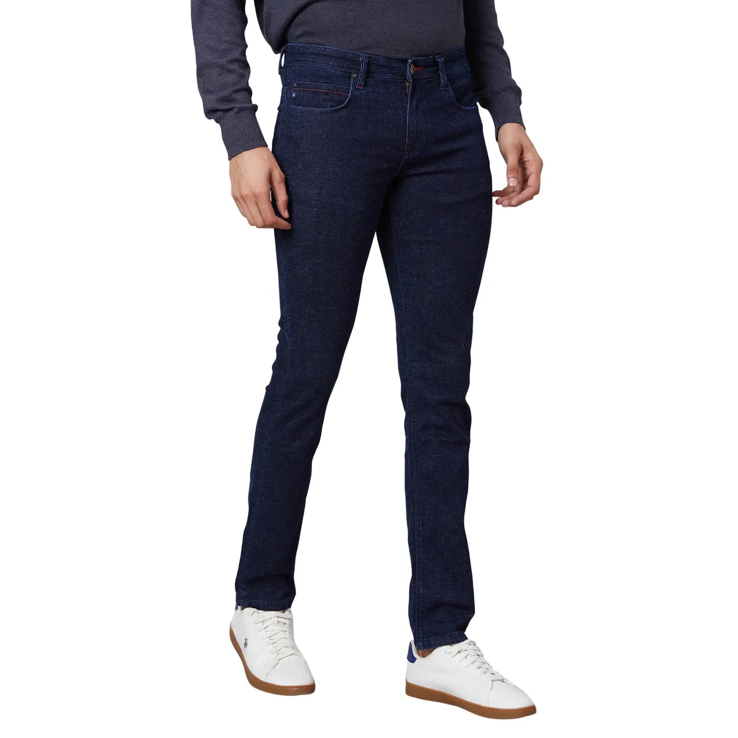 Men Black Contemporary Fit Structure Terylene Blend Suit
