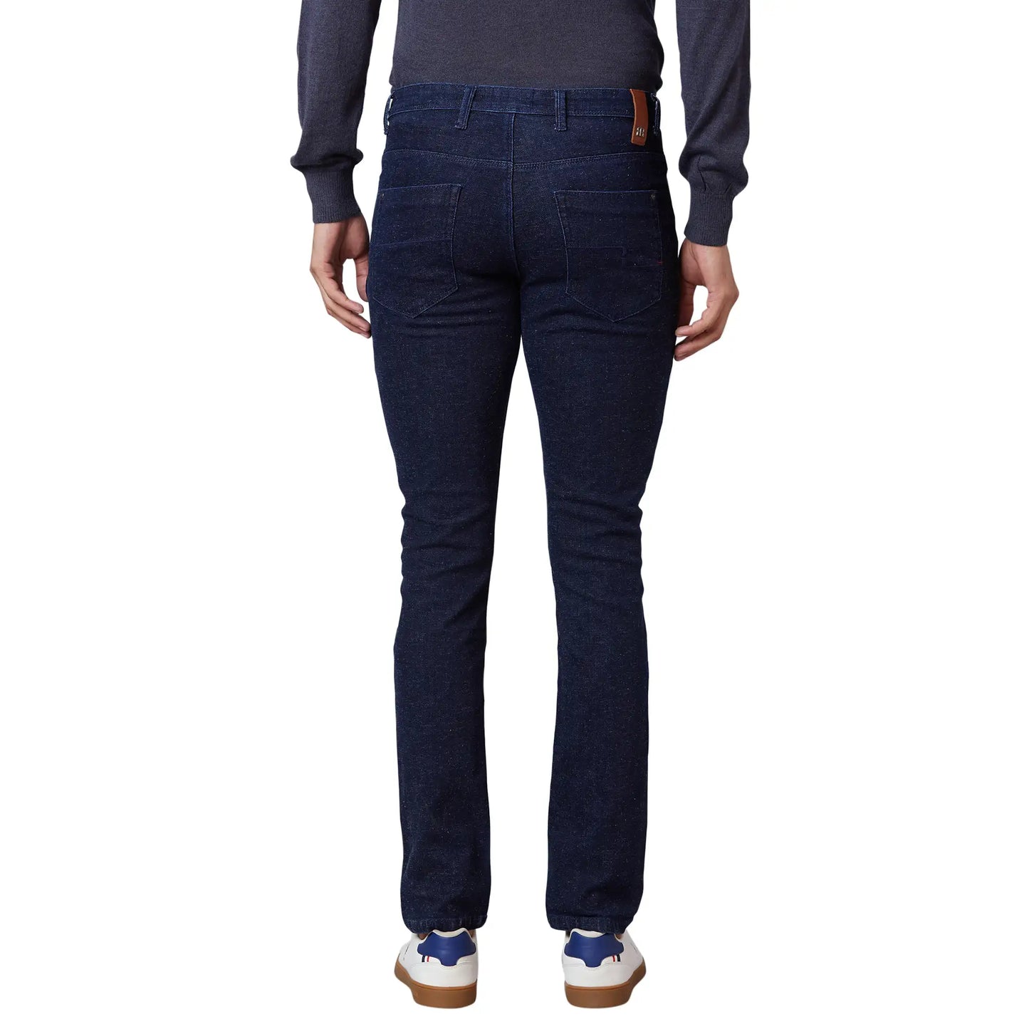Men Black Contemporary Fit Structure Terylene Blend Suit