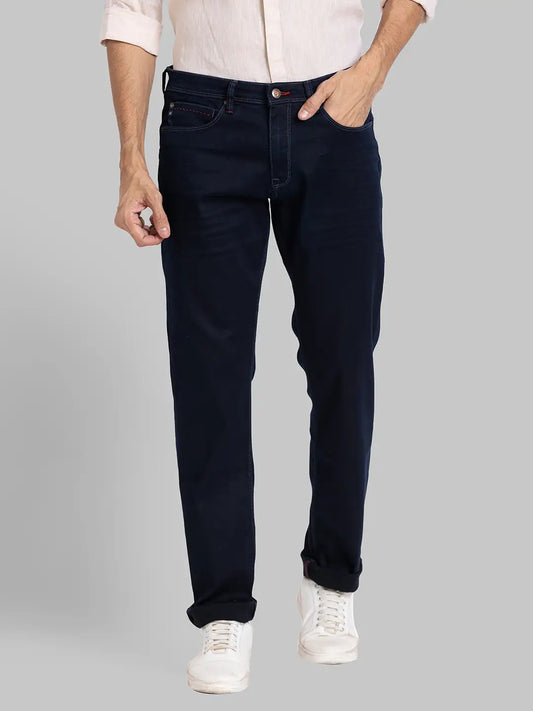 Men Slim Fit Black Jeans