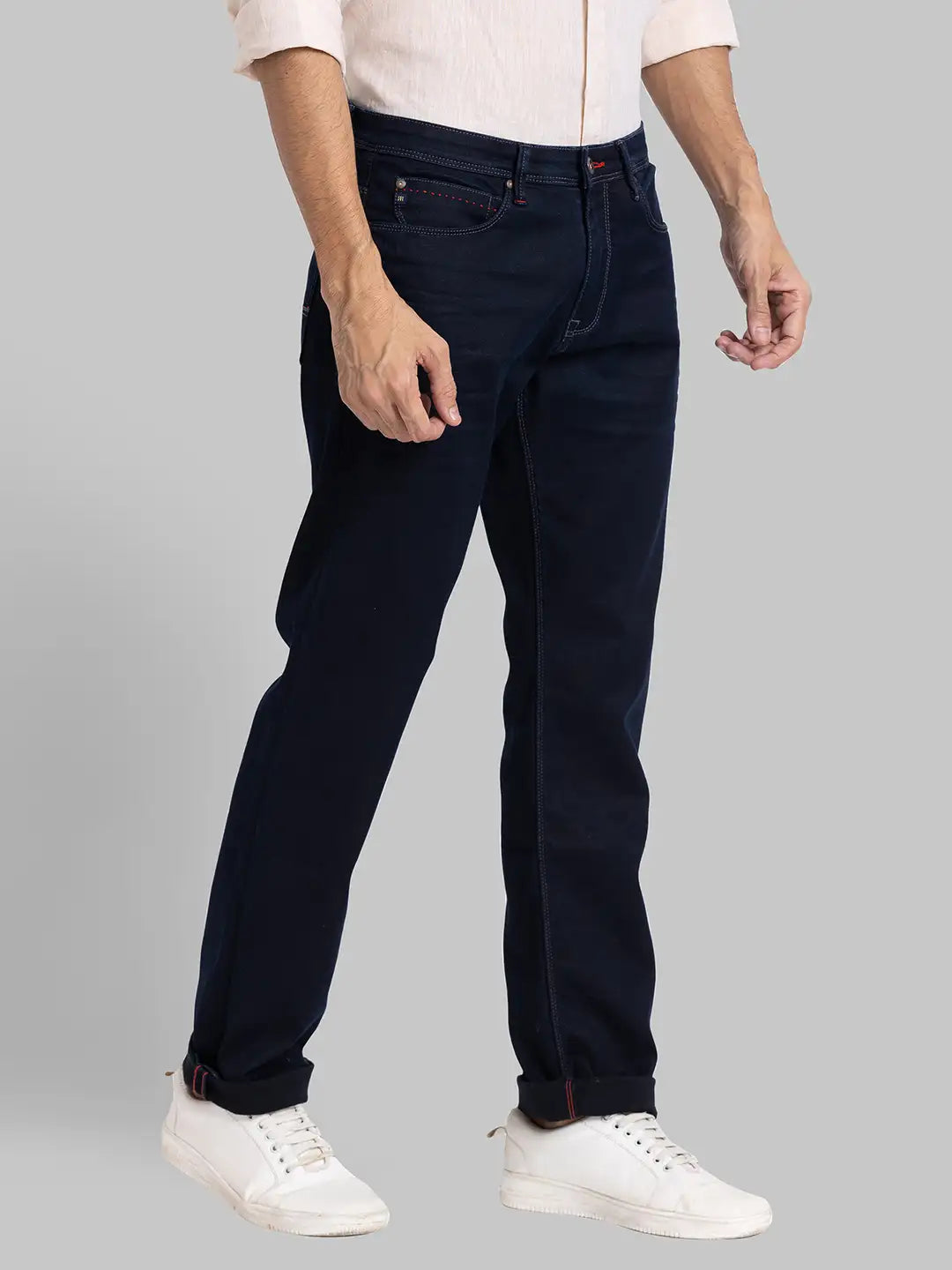 Men Slim Fit Black Jeans